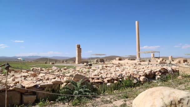 Riprese Del Vecchio Tempio Pasargad Iran — Video Stock