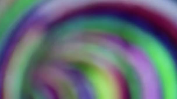 Abstrakta Färgstarka Rainbow Spiral Bakgrund — Stockvideo