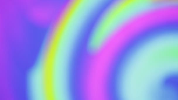 Abstracte Neon Regenboog Spiraal Achtergrond — Stockvideo