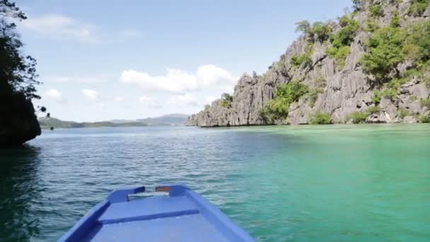 Giro Una Barca Collina Filippine — Video Stock