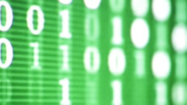 arka plan için yeşil ikili veri kod yakın çekim görüntüleri