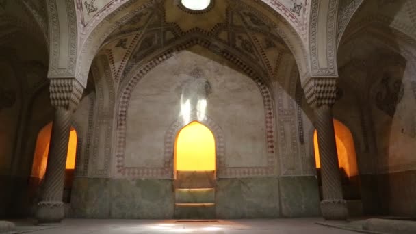 Interior Antigua Mezquita Irán — Vídeo de stock