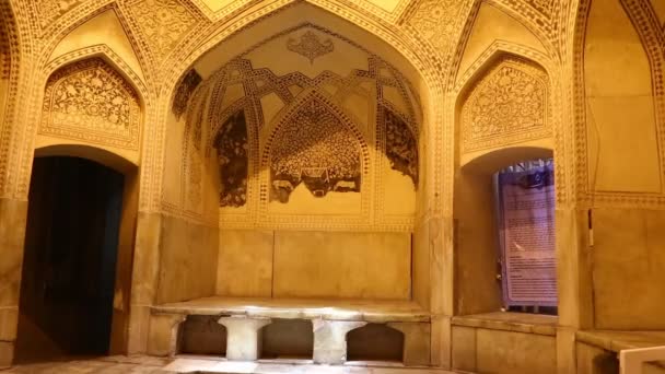 Interior Masjid Tua Iran — Stok Video