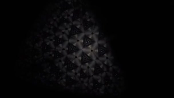 背景のクローズ アップの抽象的な万華鏡の映像 — ストック動画