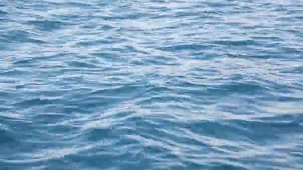 vue à grand angle des vagues en mer 