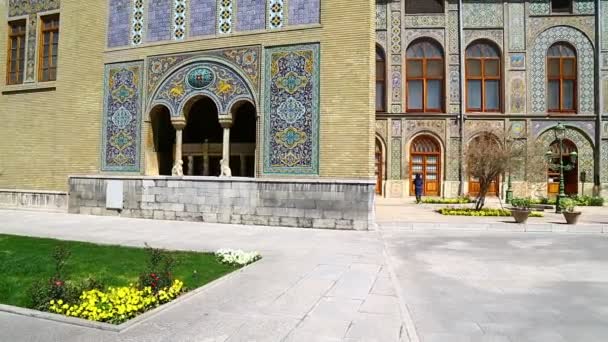 Facciata Bellissimo Palazzo Antico Iran — Video Stock