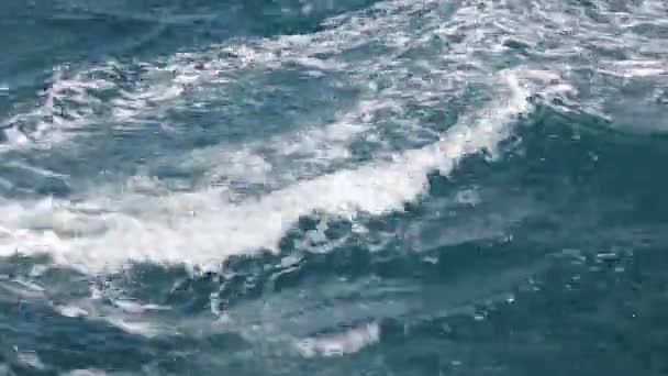 vue à grand angle des vagues en mer 