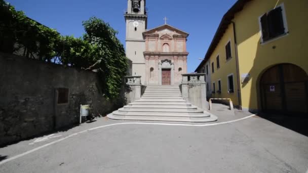 Vista Panorámica Iglesia Aniciente Italia — Vídeo de stock