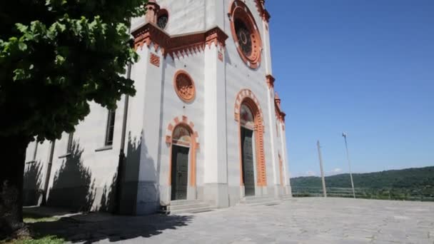 Veduta Panoramica Della Chiesa Aniciente Italia — Video Stock