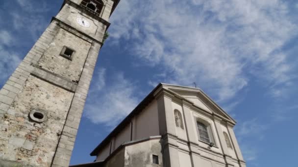 Pemandangan Indah Gereja Yang Layak Italia — Stok Video