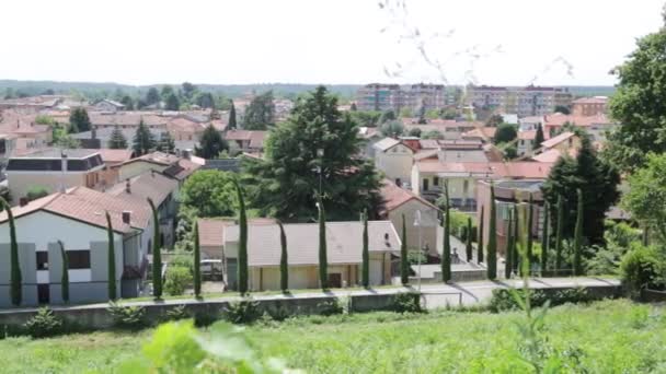 Vista Panorámica Del Paisaje Urbano Italiano Con Hermosos Edificios — Vídeos de Stock