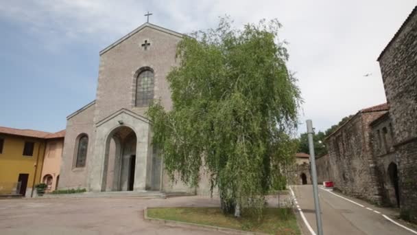 Vista Panorámica Iglesia Aniciente Italia — Vídeos de Stock