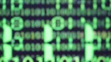 arka plan için yeşil ikili veri kod yakın çekim görüntüleri