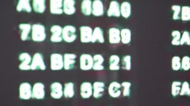 Menkul Kıymetler Borsası elektronik yönetim kurulu çeşitli numaraları ile yakın çekim görüntüleri