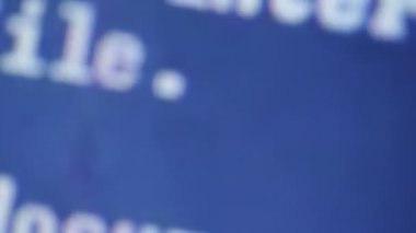bilgisayar ekranınızdaki arka plan için program kodunun yakın çekim