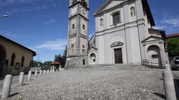 Vista Panorámica Iglesia Aniciente Italia — Vídeos de Stock