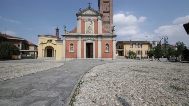 Schilderachtig Uitzicht Van Anicient Kerk Italië — Stockvideo