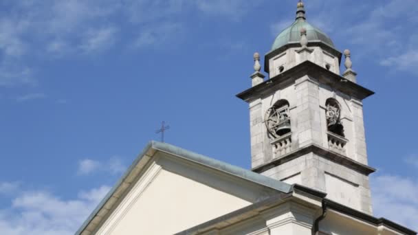 Malerische Ansicht Einer Leistungsfähigen Kirche Italien — Stockvideo