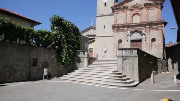 Vista Panorámica Iglesia Aniciente Italia — Vídeos de Stock