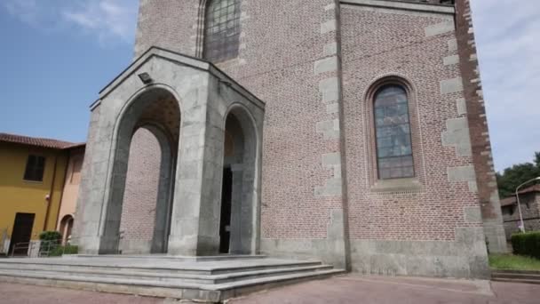 Malerische Ansicht Einer Leistungsfähigen Kirche Italien — Stockvideo