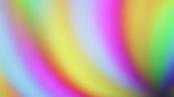 Abstract Πολύχρωμο Ουράνιο Τόξο Σπείρα Φόντο — Αρχείο Βίντεο