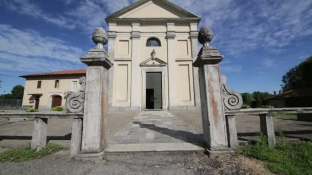 Vista Cênica Igreja Aniciente Itália — Vídeo de Stock