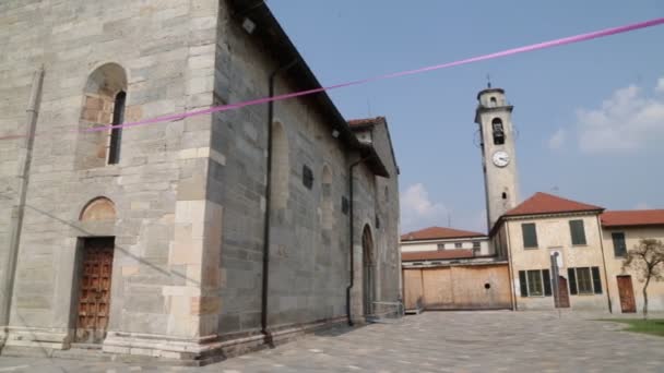 Schilderachtig Uitzicht Van Anicient Kerk Italië — Stockvideo