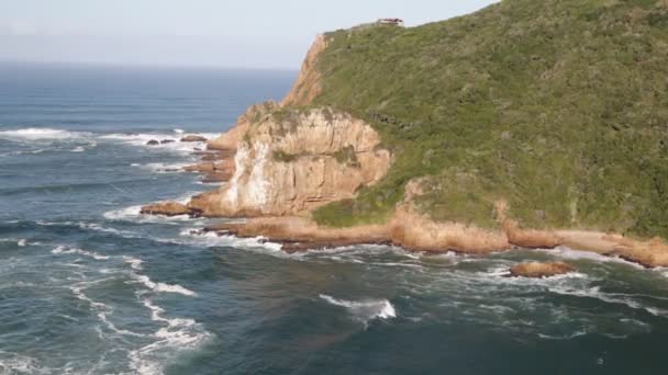 Vista Aérea Hermosa Vista Reserva Oceánica Sudáfrica — Vídeo de stock