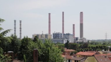güzel binalar ile İtalyan cityscape doğal görünümünü