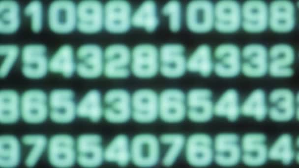 Detailní Záběry Binární Data Kódu Pro Pozadí — Stock video