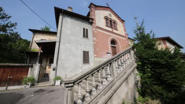 Veduta Panoramica Della Chiesa Aniciente Italia — Video Stock