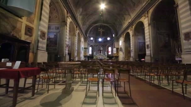 Intérieur Belle Église Anicient Italie — Video