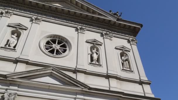 Gereja Katolik Kuno Olgiate Comasco Italy — Stok Video