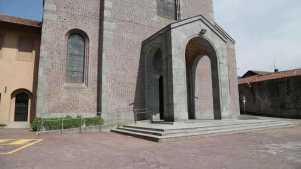 Scenic View Anicient Church Italy — Stock Video