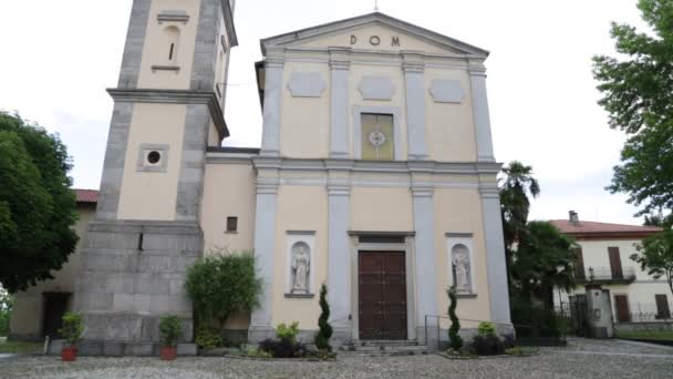 Vista Panorámica Iglesia Aniciente Italia — Vídeos de Stock