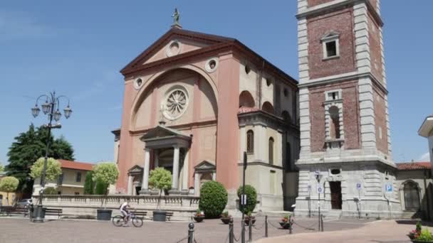 Schilderachtig Uitzicht Van Anicient Kerk Italië — Stockvideo