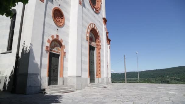 イタリアの古都教会の眺め — ストック動画