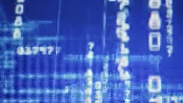关闭计算机屏幕上的程序代码的背景 — 图库视频影像