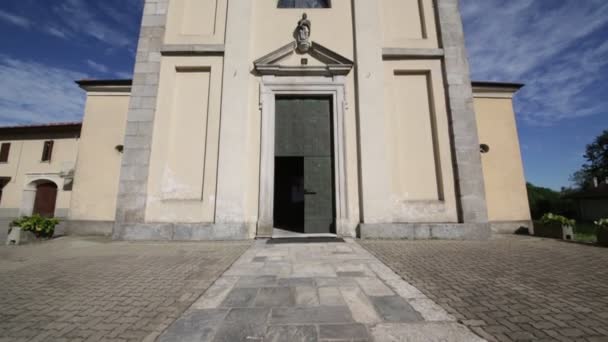 Vista Panorámica Iglesia Aniciente Italia — Vídeos de Stock