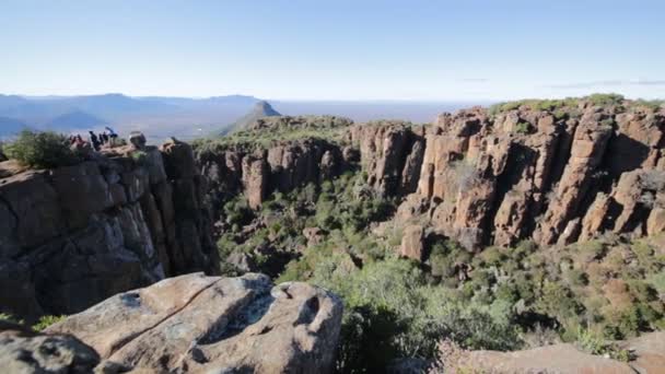 Vista Panoramica Bellissimo Altopiano Sud Africa — Video Stock