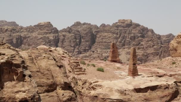 Antikk Arkeologisk Sted Klassisk Kulturarv Jordan – stockvideo