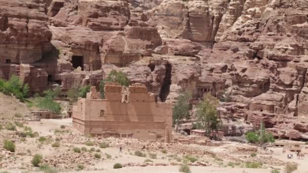 Het Klassieke Erfgoed Antieke Opgravingen Jordanië — Stockvideo