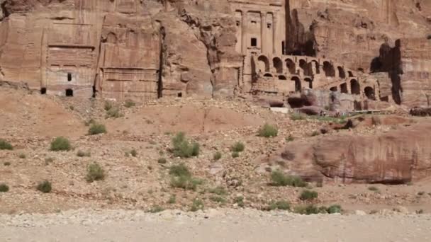 Antikk Arkeologisk Sted Klassisk Kulturarv Jordan – stockvideo
