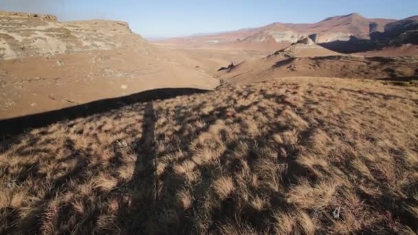 Vacker Utsikt Över Vackra Highland Sydafrika — Stockvideo