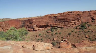Avustralya 'da Watarrka Ulusal Parkı vahşi ve Outback Kanyon doğa