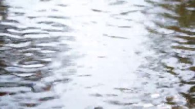 nehir veya gölün dalgalı su yüzeyinin sakin görüntüleri