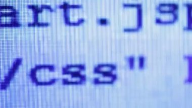 numaraları ve veri yakın çekim görünümünü ekranında, bilgisayar kodu arka plan