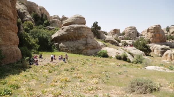 Tal Der Dana Naturreservat Zum Wandern — Stockvideo