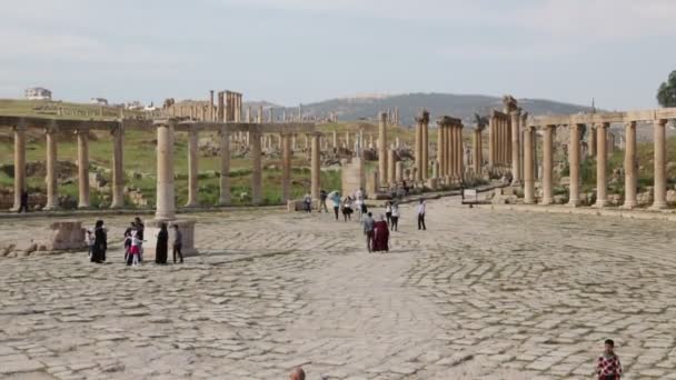 Zabytkowe Wykopaliska Archeologiczne Dziedzictwo Klasycznego Jordanii — Wideo stockowe