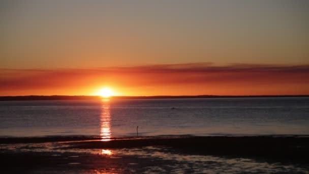 Hermoso Atardecer Sobre Océano Australia — Vídeo de stock